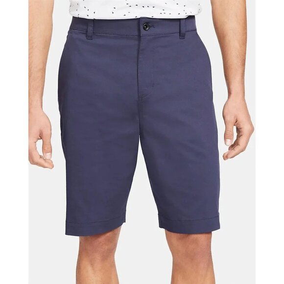 Nike Mens Size 33 X 10.5 Obsidian Blue Dri-Fit UV Golf Chino Shorts NEW - Picture 1 of 1